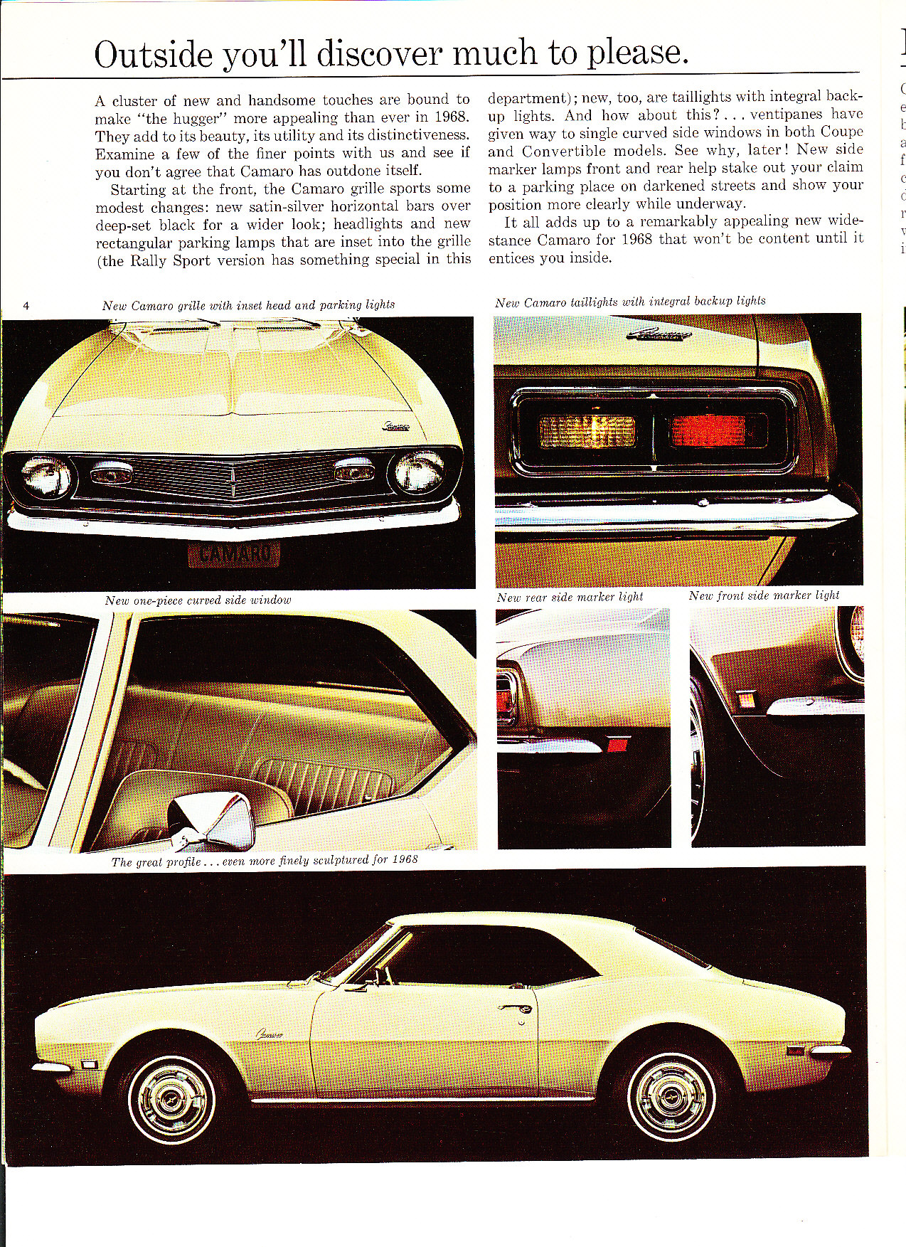 1968 Chev Camaro Brochure Page 5